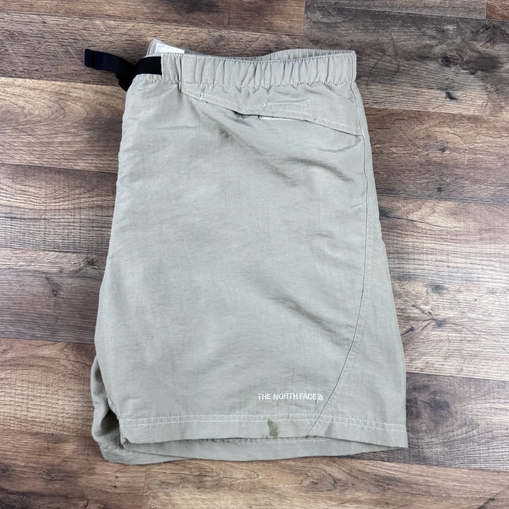 The North Face Beige Belted Nylon Trail Hiking/Swim Lined Shorts Men's Size: XL